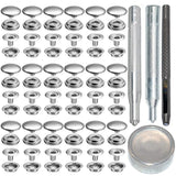 72pcs 15MM Stainless Steel Fastener Snap Press Stud Button for Marine Boat Ca... Model