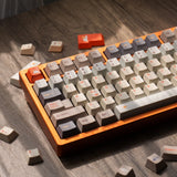 Nice Weather Beige Orange Cherry Profile PBT Keycap Set For Rainy75 Model