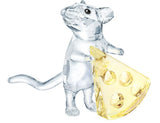 Swarovski Mouse with Cheese Crystal Figurine #5464939 New in Box Authentic Model