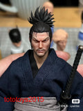 1/12 1/18 Head Sculpt Samurai Miyamoto Musashi For 6" 3.75"Action Figure Model