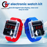 DIY Electronic Kit LED Digital Watch DIY Clock Soldering Project Practice Gift Model