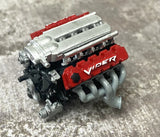 Resin Dodge Viper V10 engine for scale model cars, 1/24 1/25 Model