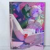 Lumine Waifu Card Teddy Bear Anime Girl Wall Art Oversized Board A5 Model