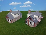 Z Scale Buildings Houses  (QTY 2) - Houses Card Stock Kit Model