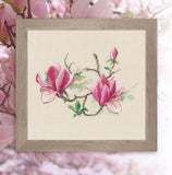 Magnolia flowers M730 RTO Counted Cross Stitch Kit Model
