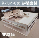 1/75 1/50 3D Wooden DIY Model Building Kits Villa Assembly Kits Set Gifts Model Model