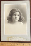 Photo on Board,  Solemn Girl with a Curls, Black and White 5 x 7 in Model