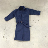 PB-LTC-NVB: 1/12 Navy Blue Wired Trench Coat for 6" action figure (No Figure) Model