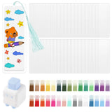 451Pcs DIY Bookmark Making Kit with Laminating Pouches, Tassels, Punch Model