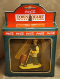 Vintage 1992 Coca-Cola Town Square Soda Jerk Figurine #64316 New in Box Model