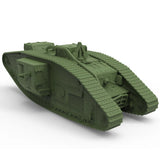 MRY-SFW SS372 1:144 Model Great Britain Machine Mark V, Male Heavy Tanks Model
