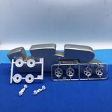4) Med American Racing Chrome 5 Spoke Wheels W NICE Backs 1:25 LBR Model Parts Model