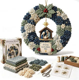 3D Fabric Poke Wreath DIY Kit, Christmas Wreath DIY Kits for Adults Model