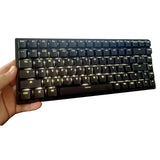 117 Black Shine through PBT Keycap for 60% 65% 75% 80% Mini layout ISO Keyboard Model