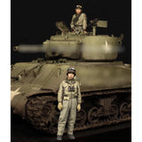 1/35 Resin Figure American Tank Commander WWII 2 Figures Unpainted Unassembled Model