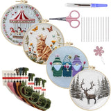 DIY Christmas Embroidery Kit ?C Holiday Decor Hand Stitch Kit for Adults & Beginn Model