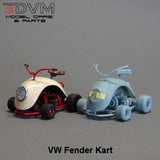 1:25-1:24 Scale Resin VW Fender Kart Model Kit, Un-assembled Model