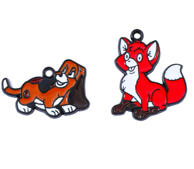 Lot cartoon dog Metal Charm Pendant DIY earring necklace Jewelry Making Charms