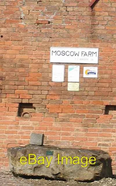 Photo 6x4 Moscow Farm name board Burrough on the Hill  c2006 Model