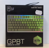 Gaming - GPBT Gradient Keycaps (Olive) - No-Fade Dye-Sublimated, Super Dura Model