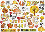 DIY Cross-Stitch Kit Autumn Sampler Needlepoint Craft Kit Stitching Art Set Model