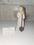 Willow Tree "ANGEL OF THE GARDEN" Figurine With Box And Display Card Model