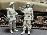 1/35 Resin Figure British PIAT Team 2 Figures Unassembled Unpainted Model