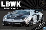 Aoshima 1/24 Scale Model Kit LB-WORKS Lamborghini Aventador Limited Edition Ver1 Model