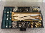Snap Kit Pliers Set Grommet Rivet Tool Kit Eyelet Repair Assorted Parts Model