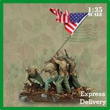 1/35 Resin Figures Model Kit 6 US Soldiers (W/Base) in WW2 Unassembled Unpainted Model