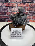 3D Printed CHEVY ZZ 632 HI-RISE INTAKE & TPI ENGINE  1/24th - 1/10th MADE IN USA Model