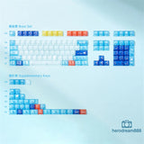 Geometric Figure Keycaps PC Clear Cherry Height 139 Keys  For Cherry MX Keyboard Model