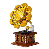 MOC Vintage Phonograph Building Block Model Kit Toy Gift 582 Pcs Model