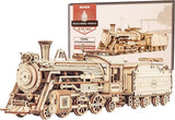 ROKR 3D Wooden Puzzle for Adults-Mechanical Train Model Kits-Brain Teaser Puzzle Model