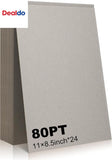 24 Pcs Book Board, 80PT 0.086" Thick Binders Board Chipboard Gray Heavy Duty Car Model