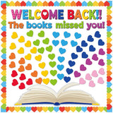 Heart Reading Bulletin Board Classroom Decoration Set Welcome Back Decor Model