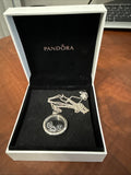 Pandora Floating Locket Pendant With 3 Mini Floating Charms, 925 Necklace Chain Charms