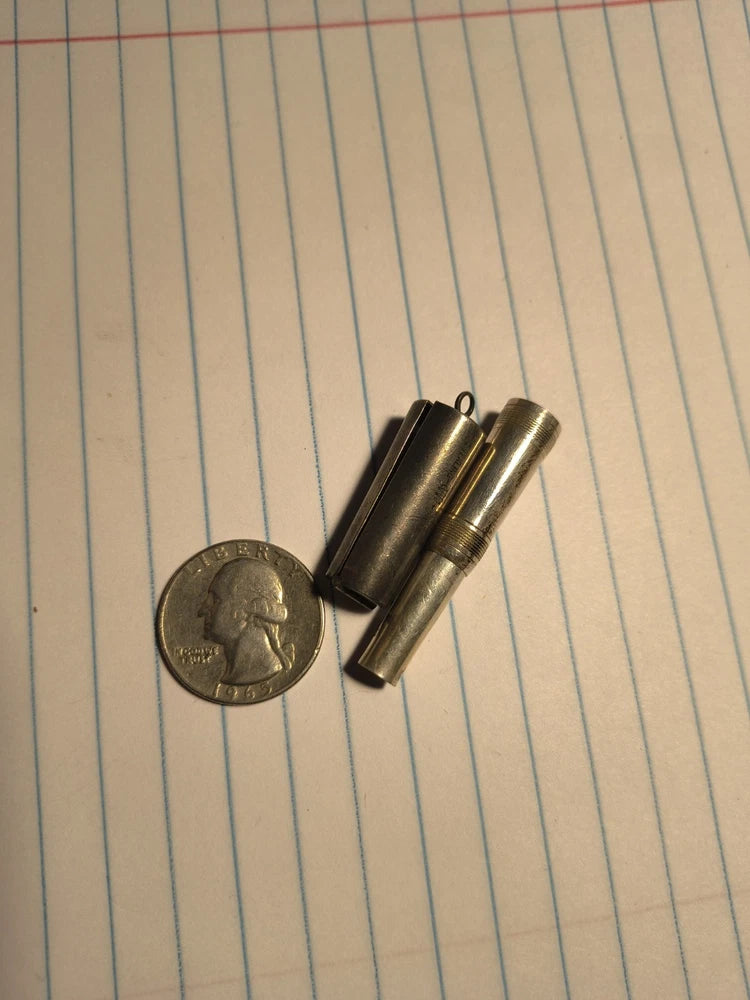 6.8 Grams Vintage Sterling Silver Collaspable Straw ?? Charm Charms