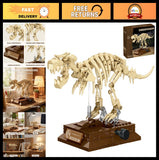 Tyrannosaurus Rex Fossil Building Blocks ?C Dinosaur Skeleton Model with Display Model