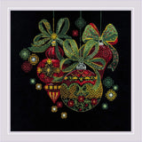Riolis counted blackwork stitch kit "Holiday Ornaments", 25x25cm, DIY Model