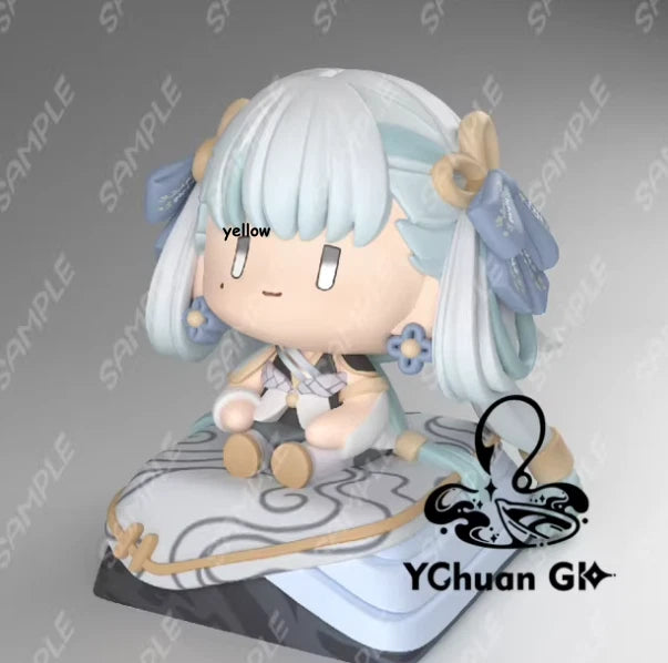 Wuthering Waves Fibi Chibi Figure Cute Anime Keyboard Decor Collectible Statue Model