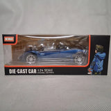 Newao Pagani Huayra Roadster Die Cast Blue 1:24 Scale Model Car New In Box Model