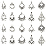 100pcs Tibetan Alloy Chandelier Connectors Filigree Hollow Link Earring Pendants Charms