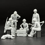 1/35 WW2 US Marine Corps Soldiers RESIN FIGURE MODEL KIT Unassembled Unpainted Model