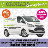 DIY Van Vehicle Car Custom Vinyl Graphics Sign Writing Kit Decals Lettering Model