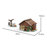 ZITIANYOUBUILD Cottage Model from Film Building Kit 1536 for Halloween Model