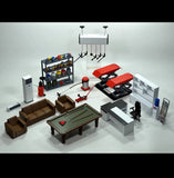 1/18 Diorama Car Garage Props Model Set Repair Workshop Furniture Accessory Prop Model