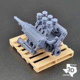 Firepower Hemi with Six Stombergs model engine resin 3D printed 1:25/1:24 scale Model