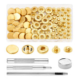 20 Set Leather Snap Fastener Kit 15mm Metal Button Setter Tool Clothing Sewing Model