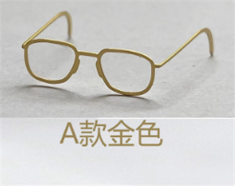 1/6 Soldier Golden Glasses Alloy Eyewear Model Fits 12" PH TBL Anime Figure toy Model